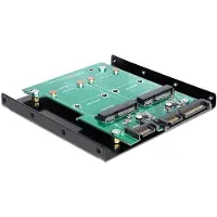 DeLOCK 62480, SATA, mSATA, Zwart, Groen