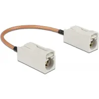 DeLOCK Fakra B (v) - Fakra B (v) antenne kabel - RG316 - 50 Ohm / transparant - 0,15 meter