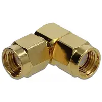 DeLOCK RP-SMA (m) - RP-SMA (m) haakse adapter - 50 Ohm / 10 GHz