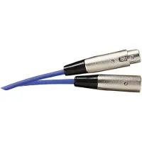 Soundlab XLR (m) - XLR (v) audiokabel / blauw - 6 meter