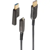 S-Impuls HDMI active optical cable (AOC) met smalle connector - HDMI2.0 (4K 60Hz + HDR) - 30 meter