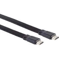 MaxTrack Platte HDMI kabel - versie 1.4 (4K 30Hz) / zwart - 5 meter