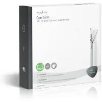 Nedis Coaxkabel op Haspel | 4G / LTE Secure | ECA | 25 m | Wit | 1 stuks - CSBG4050WT250 CSBG4050WT250