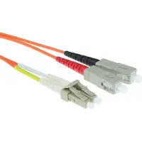 ACT Glasvezelkabel OM1 - LC/SC - 2 meter (Duplex, 62.5/125μm, UPC)