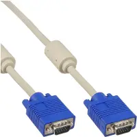 InLine S-VGA kabel, beige, 15HD M/M, 7m