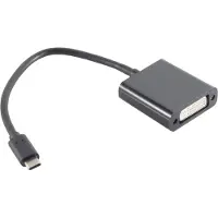 S-Conn USB-C naar DVI adapter met DP Alt Mode (1920 x 1200) / zwart - 0,15 meter