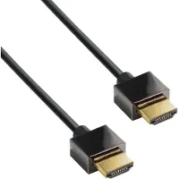 MaxTrack Dunne HDMI kabel - versie 2.0 (4K 60Hz) / zwart - 1,5 meter