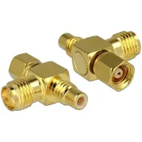 DeLOCK SMC (m) - SMC (v) - SMA (v) T-adapter - 50 Ohm