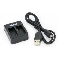 VHBW Camera duo acculader compatibel met GoPro Hero3 en Hero3+ accu's
