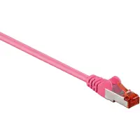Goobay Netwerkkabel | Cat6 S/FTP | 30 meter (100% koper, LSZH, Roze)