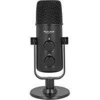 DeLOCK Multifunctional Dual Capsule USB Microphone with 3.5 mm Stereo Headphone Jack and Volume Control + Quick-Mute Funktion
