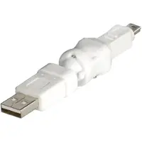 MaxTrack USB Mini B naar USB-A adapter - 360° draaibaar / wit