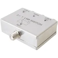 MaxTrack 14V/18V LNB schakelaar met 3 ingangen en 1 uitgang / 47 - 2150 MHz