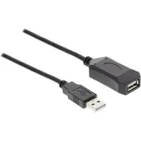 S-Impuls Actieve USB naar USB verlengkabel - USB2.0 - tot 0,5A - 15 meter
