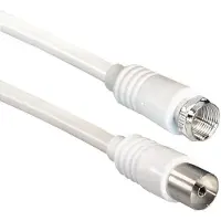 S-Impuls F (m) - Coax IEC (v) coaxkabel / wit - 10 meter