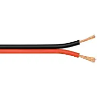 MaxTrack Luidspreker kabel (CCA) - 2x 0,75mm² / rood/zwart - 25 meter