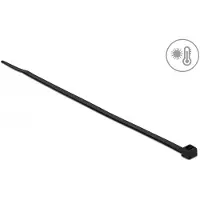 DeLOCK Tie-wraps 200 x 4,8mm / zwart - hittebestendig en UV-resistent (100 stuks)