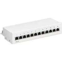 Goobay Patchpaneel | Cat6 S/FTP | 12 poorten (Desktop, Wit)