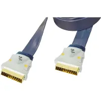 MaxTrack Premium 21-pins Scart kabel - plat - 1,5 meter