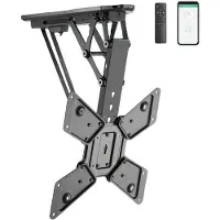 My Wall plafondbeugel voor schermen tot 55 inch / inklapbaar met motor (app en afstandsbediening) / zwart