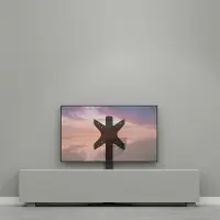 Cavus Vloerstandaard HYBRID zwart 120cm VESA 400x400
