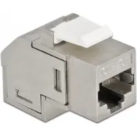 S-Impuls STP CAT6a 10 Gigabit Keystone module RJ45 - RJ45 - 90° haaks / gegoten zink