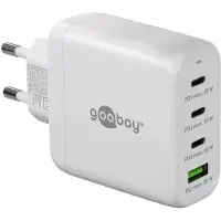Goobay USB multipoort snellader | 4 poorten | USB-A & USB-C | 68W | GaN | Power Delivery | Wit