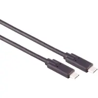 S-Impuls USB-C naar USB-C kabel - USB4 (tot 40 Gbit/s) - PD3.1 tot 240W - video tot 8K 60Hz / zwart - 0,25 meter