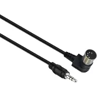 Dolphix DIN 5-pins haaks - 3,5mm Jack audiokabel / zwart - 3 meter