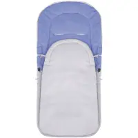 Springos universele babytas voor kinderwagen, slee, autostoel en wieg 4 in 1 | 90 cm - blauw / grijs