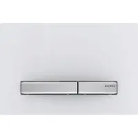 Geberit Sigma50 bedieningsplaat - 2-toets spoeling - vierkant - wit/glans chroom 115.788.11.2