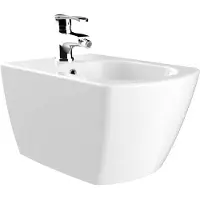 Sapho Glanc Wandgemonteerd bidet, 37x51,5cm