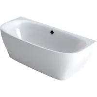 Xenz Dion half vrijstaand bad 180x80 cm wit