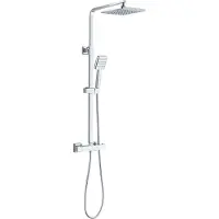 Boss & Wessing BWS | Colorato | Regendouche 20cm Met Handdouche | Geborsteld RVS