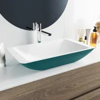 Mondiaz topi waskom solid surface 60 cm kleur smag /talc