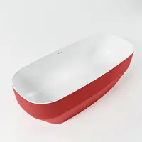 Mondiaz Vrijstaand Bad STONE 170x75cm Kleur Fire / Talc