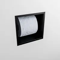 Mondiaz Easy Toiletrolhouder CUBE 160 solid surface 16x16cm kleur Urban. Geschikt voor op en inbouw.