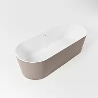 Mondiaz Vrijstaand bad noble 180x75 cm kleur smoke /talc