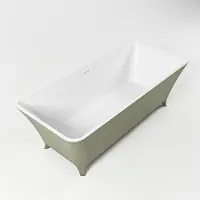 Mondiaz Vrijstaand bad lundy 170x75 cm kleur army /talc