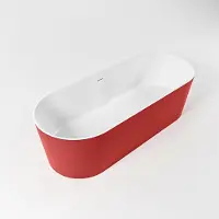Mondiaz Vrijstaand bad noble 180x75 cm kleur fire /talc
