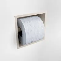 Mondiaz Easy Toiletrolhouder CUBE 160 solid surface 16x8,6cm kleur Linen. Geschikt voor op en inbouw.