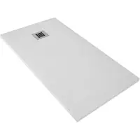 Alvoro Bewonen Bauke Douchebak Composietsteen - 180x90x3cm - Wit - Composietsteen - Douche, Douchebakken - 5404024102422