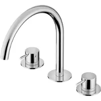 Hotbath Cobber CB033 Wastafelkraan - Geborsteld Nikkel - Zonder Waste - Messing - Kranen, Wastafelkranen, Opbouw Wastafelkranen - 8720246520194