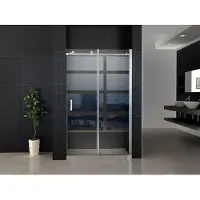 Aloni Pure Nis Schuifdeur 120x200cm - Chroom - Veiligheidsglas - Douche, Douchedeuren - 5404024112575