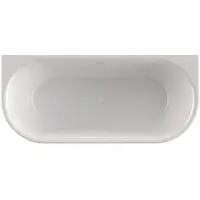 Xenz Fay half vrijstaand bad 180x80 cm mat wit