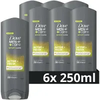 Dove Men+Care Sport Care Active+Fresh 3-in-1 douchegel - 6 x 250 ml