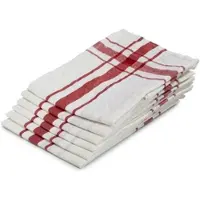 Libeco Theedoek Camaret Red Linnen (Set van 6)
