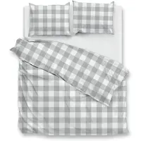 Zohome Zo Home Dekbedovertrek Katoen Quattro di Lino - dove grey 140x200/220cm