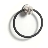 Aquanova Handdoekring Nero Alba