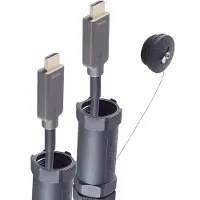 S-Impuls Gepantserde HDMI active optical cable (AOC) - HDMI2.0 (4K 60Hz + HDR) - 75 meter